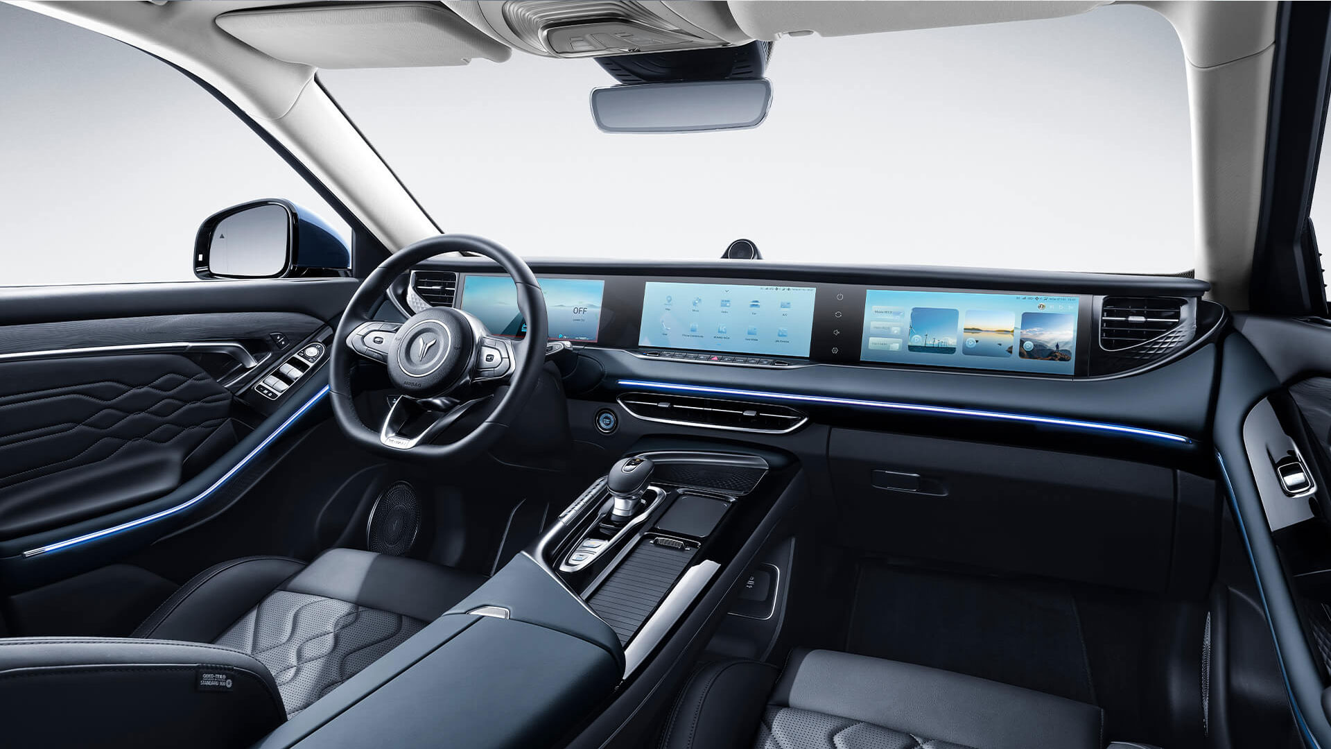 Potrójny, zintegrowany zestaw trzech ekranów 12,3″